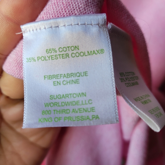 Lilly Pulitzer Kresta Sweater Heathered Resort PINK Retail $108 Coolmax M Mint - Picture 7 of 9